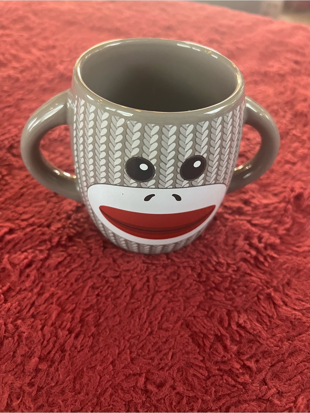 Galerie Sock Monkey double handle Coffee Mug